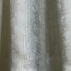 پرده کتان سیم دوزی طلایی کد ۱۳۰۰