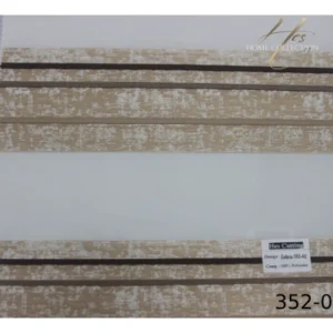 پرده زبرا کرم کد 352-02
