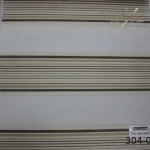 پرده زبرا کرم قهوه ای کد 304-02
