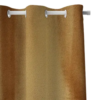 پرده مخمل کالیفرنیا خردلی کد 0103