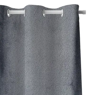 پرده مخمل کالیفرنیا طوسی کد 028