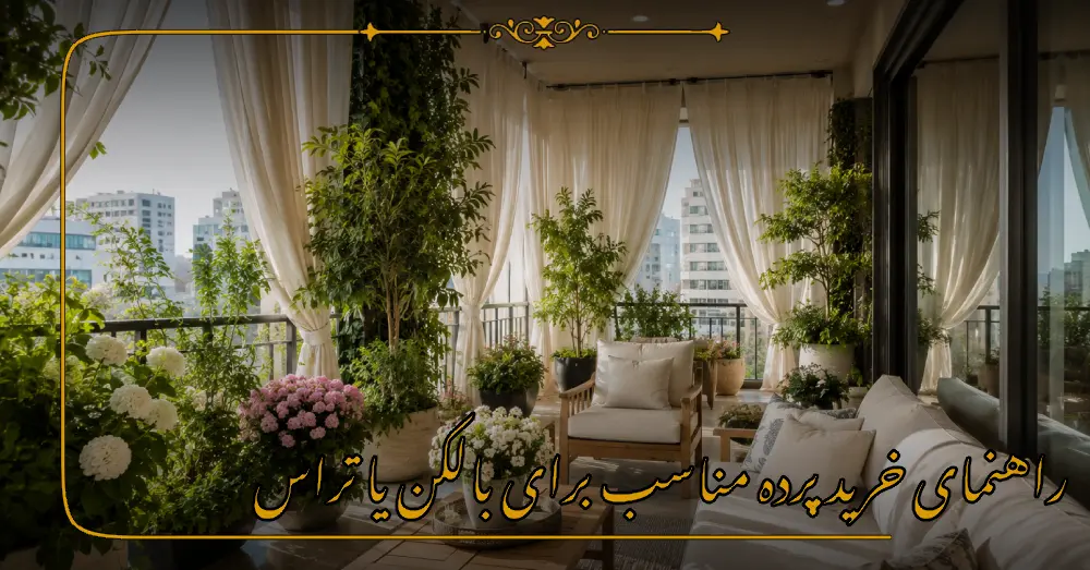 راهنمای خرید پرده مناسب برای بالکن یا تراس