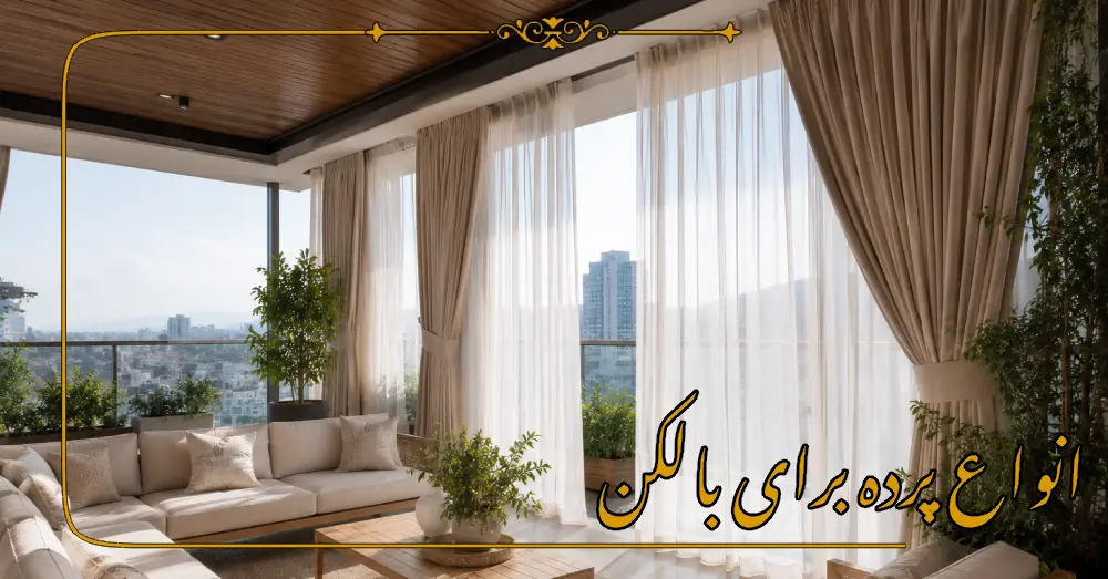 انواع پرده برای بالکن